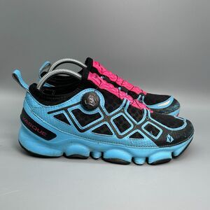 Vasque Ultra SST Women's 10 Black Blue Leather Hiking Trail Running Sneakers